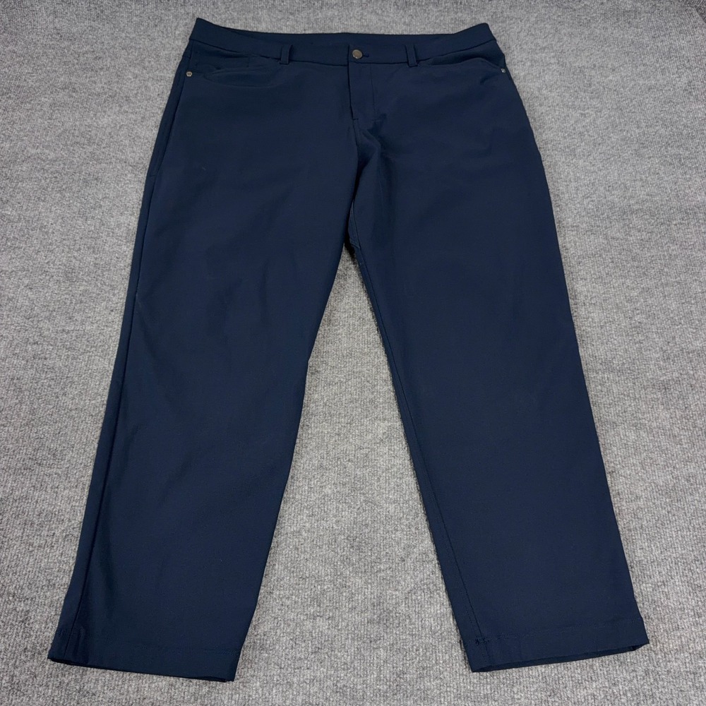 Lululemon Pants Men 38x28 Navy Blue ABC Classic Fit Warpstreme Tech Chino Golf